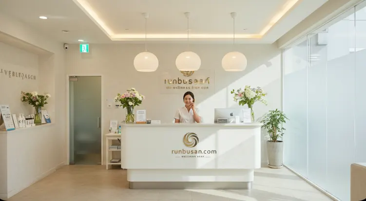 해운대 고급 스웨디시 마사지샵 내부 인테리어 전경